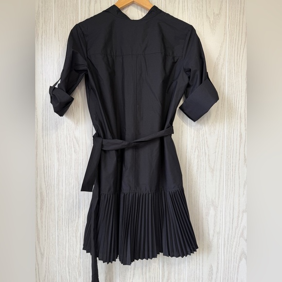 BANANA REPUBLIC BLACK DRESS WAIST TIE & PLEATED BOTTOM CUFF SLEEVE  SIZE XS NWT - Picture 5 of 6